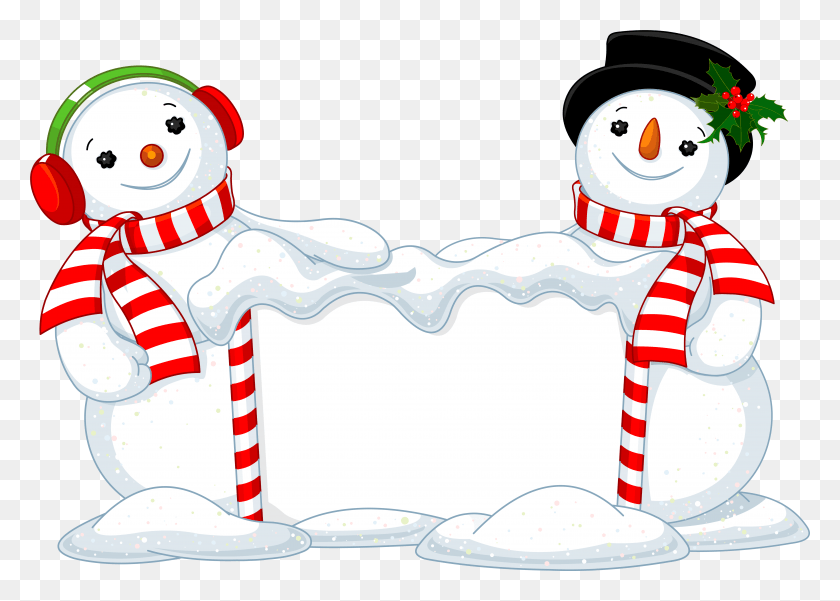 6037x4192 Snowmen Clipart Decoration, Nature, Outdoors, Snowman HD PNG Download