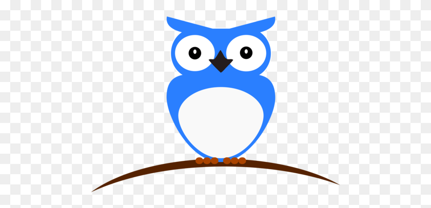 489x346 Snowy Owl Computer Icons Beak Black And White Owl Clipart Blue And White, Bird, Animal, Snowman HD PNG Download