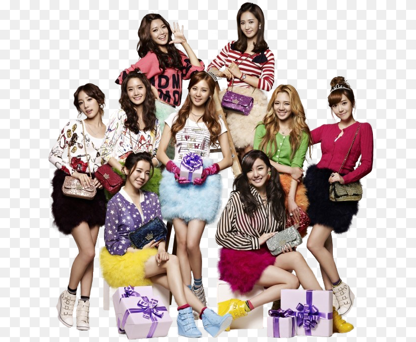 Snsd Girls Generation 9 Members, Accessories, Person, People, Handbag PNG