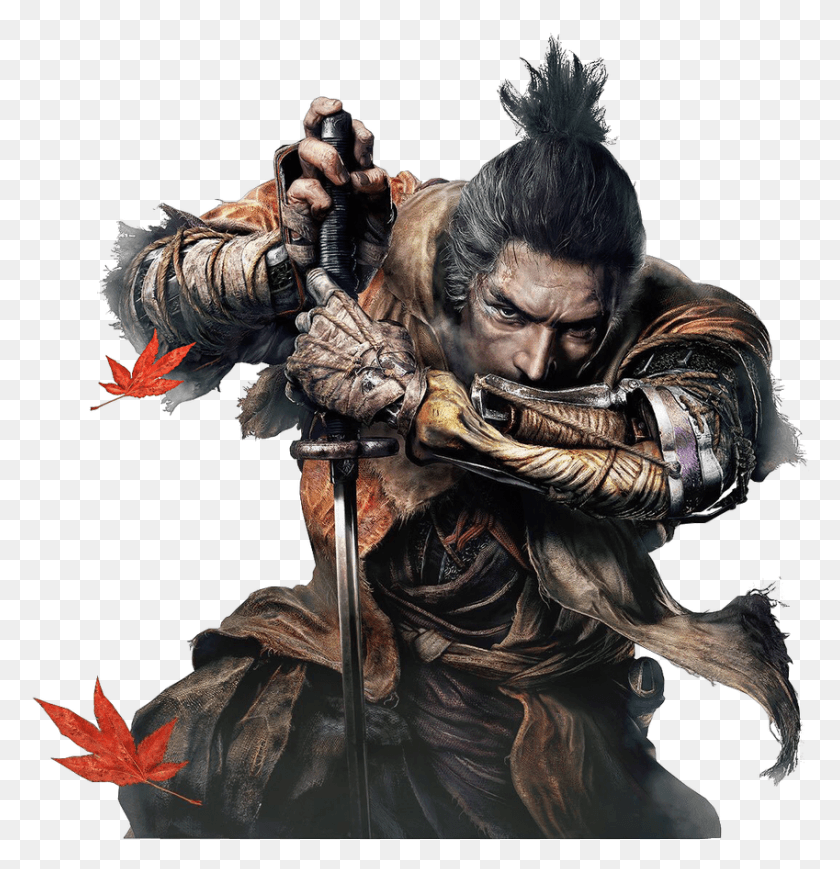 849x881 So Godzilla Is Basically Blue Sekiro With A Greatsword, Person, Human, Leaf HD PNG Download
