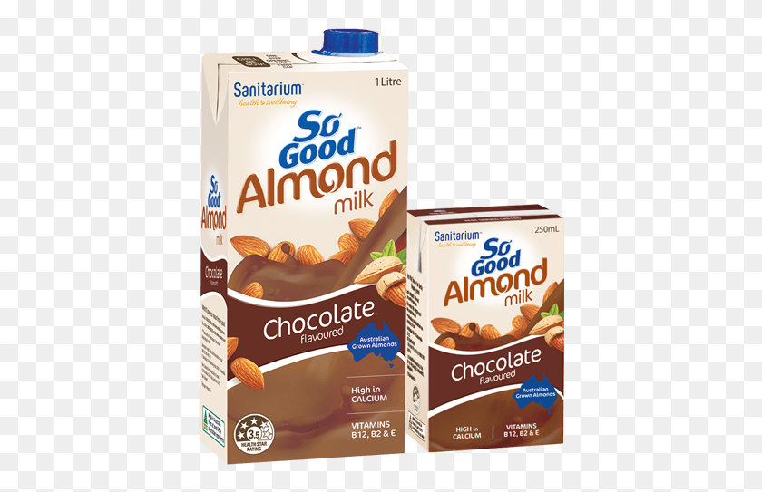 404x483 So Good Almond Milk Chocolate Flavoured So Good Almond Milk, Food, Dessert, Menu HD PNG Download