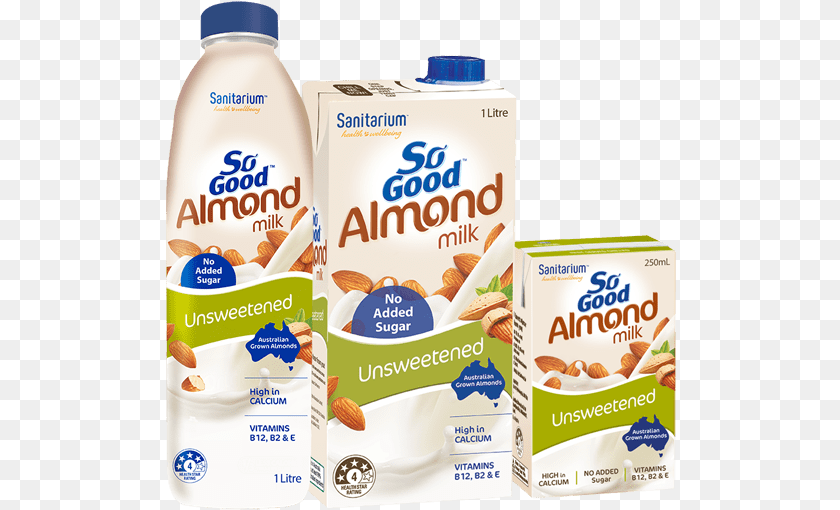 So Good Unsweetened Almond Milk, Dairy, Food, Dessert, Yogurt Transparent PNG