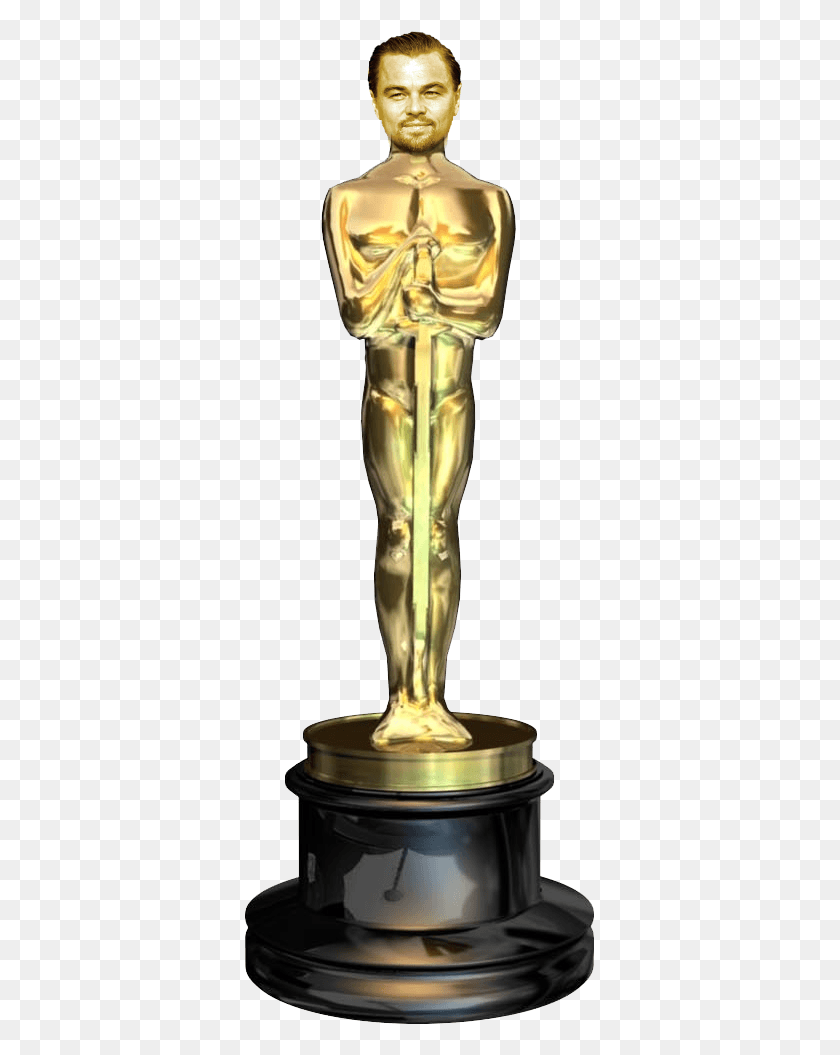 351x995 So I Made Him An Oscar Of His Very Own Leonardo Di Caprio Oscar, Bronze, Armor, Mixer HD PNG Download
