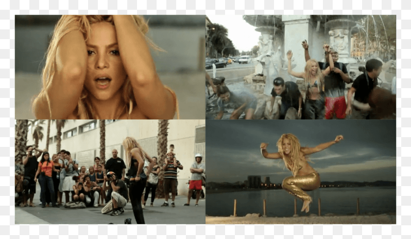 2447x1345 So Shakira Loca, Person, Collage, Poster HD PNG Download