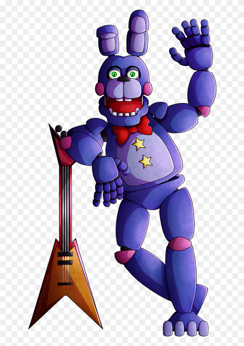 654x1131 So There39s This Big Collab For Ucn On The Fnaf Reddit Imgenes De Rockstar Bonnie HD PNG Download