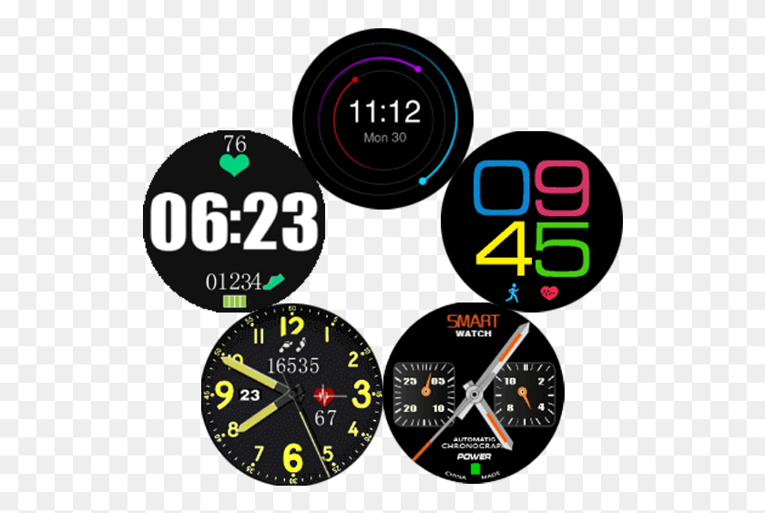 528x503 So This Is The G6 New Watchface Firmware Fundo Wear Watch Faces, Gauge, Analog Clock, Clock HD PNG Download
