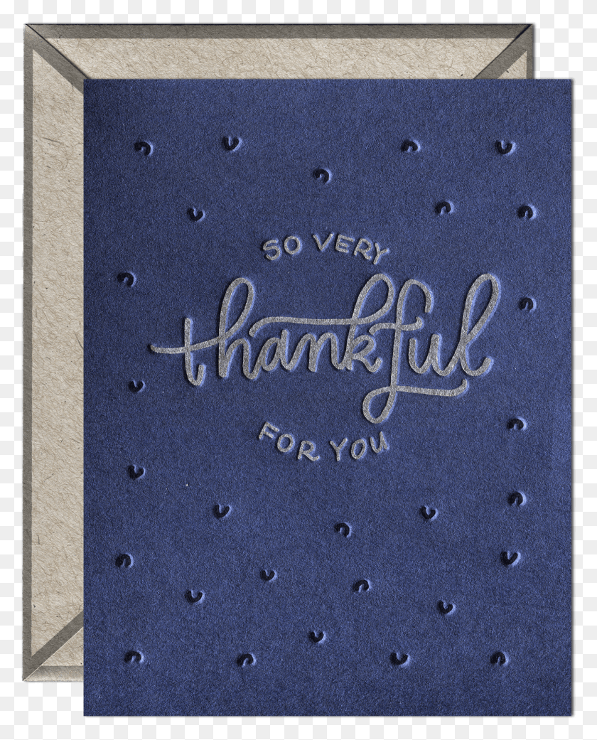 1515x1906 So Very Thankful Letterpress Greeting Card With Envelope Greeting Card, Text, Rug, Handwriting HD PNG Download