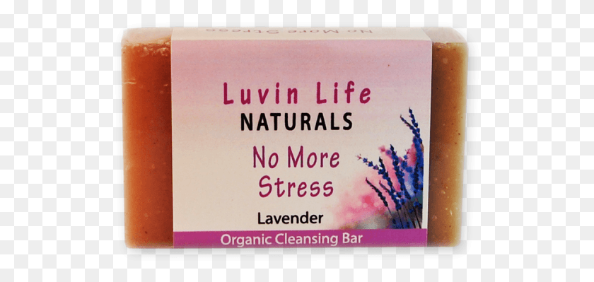 517x339 Soap Bar Luvin Life No More Stress Lavender Border, Plant, Text, Flower HD PNG Download