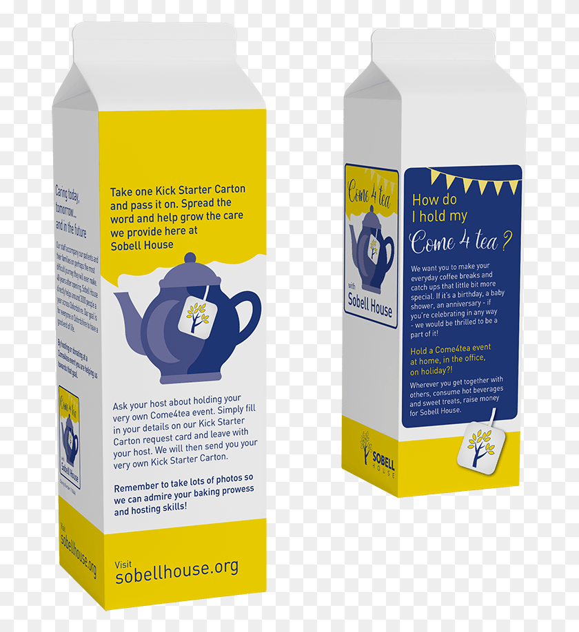 691x858 Sobell Milk Carton Mockup For Marketing Landing, Label, Text, Flyer HD PNG Download