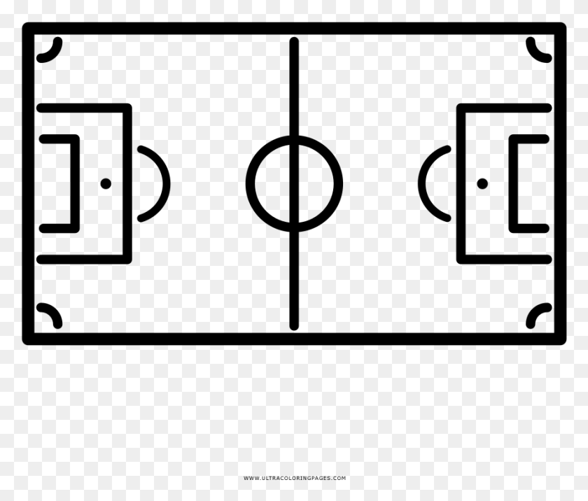 885x745 Soccer Field Coloring, Gray, World Of Warcraft HD PNG Download