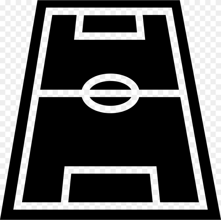 Soccer Field Icon, Stencil Clipart PNG