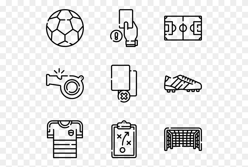 529x505 Soccer Line Art, Gray, World Of Warcraft HD PNG Download