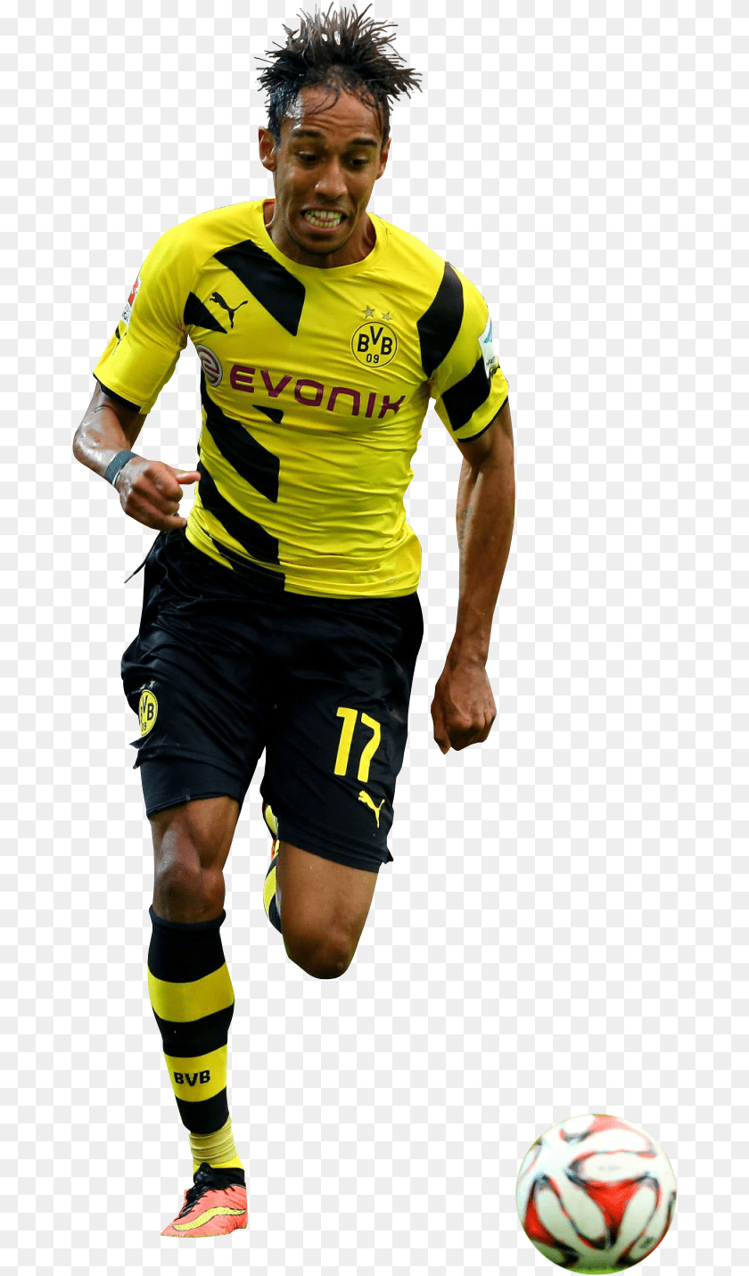 680x1431 Soccer Player Aubameyang Transparent, Adult, Sphere, Soccer Ball, Person Clipart PNG