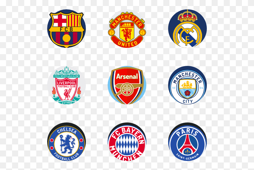 529x505 Soccer Shields All Football Teams Symbols, Logo, Symbol, Trademark HD PNG Download