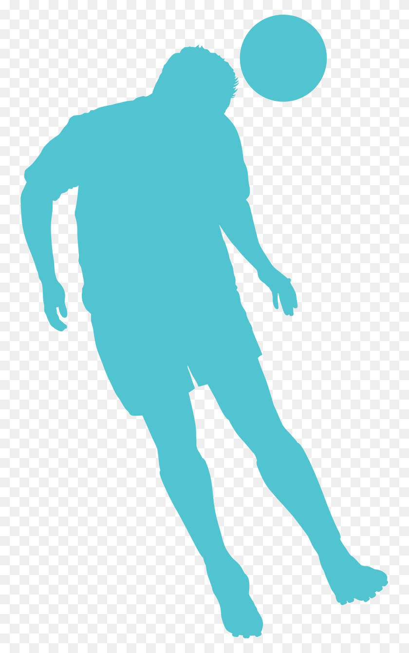 755x1280 Soccer Silhouette Svg Cut File Soccer Player, Person, Human HD PNG Download