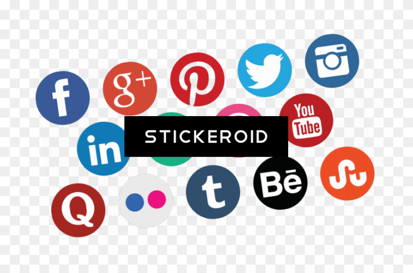 843x538 Social Icons Design Web Twitter, Number, Symbol, Text HD PNG Download