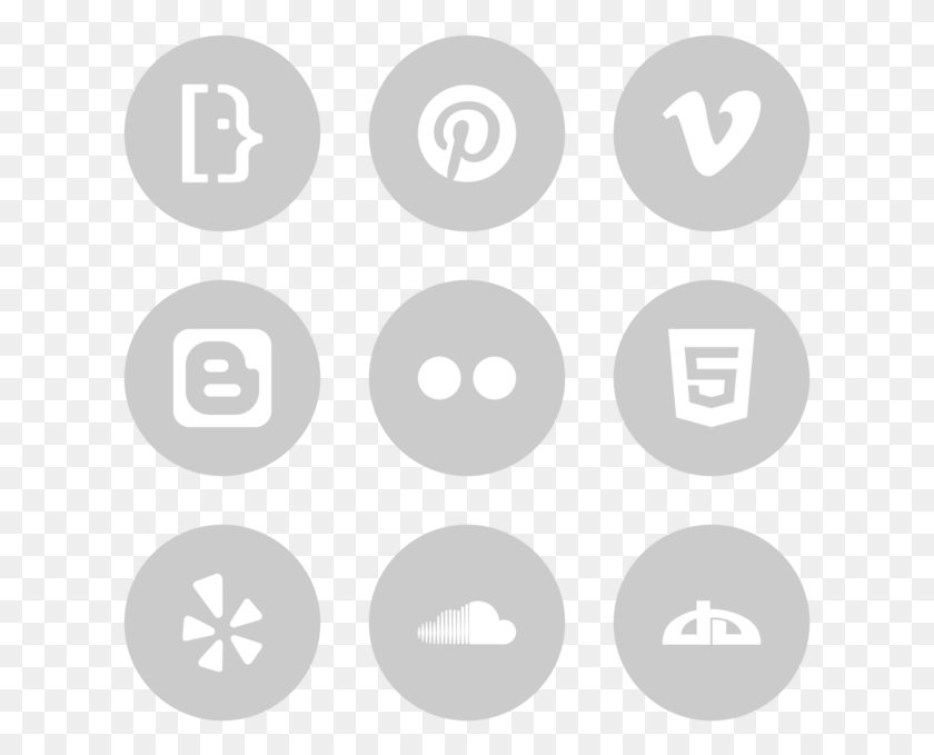 619x619 Social Media Icon In Style Flat Circle White On Light, Rug, Text, Electronics HD PNG Download