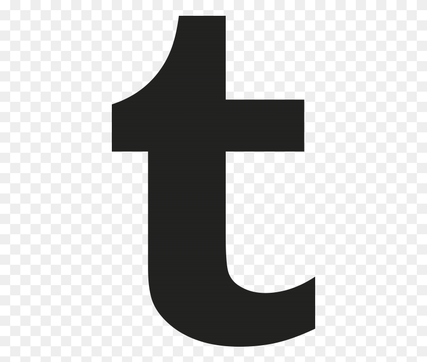 401x651 Social Media Icon Transparent Black Tumblr Logo, Cross, Symbol, Crucifix HD PNG Download