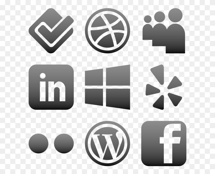 619x619 Social Media Icons Clipart Generic Wordpress, Number, Symbol, Text HD PNG Download