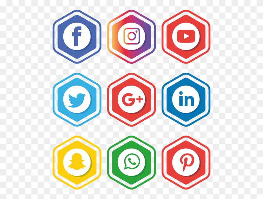 507x575 Social Media Icons Illustrator Free Transparent Social Media Icon, Number, Symbol, Text HD PNG Download