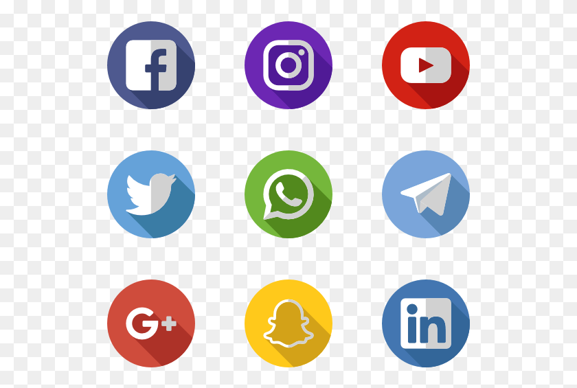 529x505 Iconos De Redes Sociales Iconos De Redes Sociales Iconos De Medios De Comunicación Social Png Descargar Png