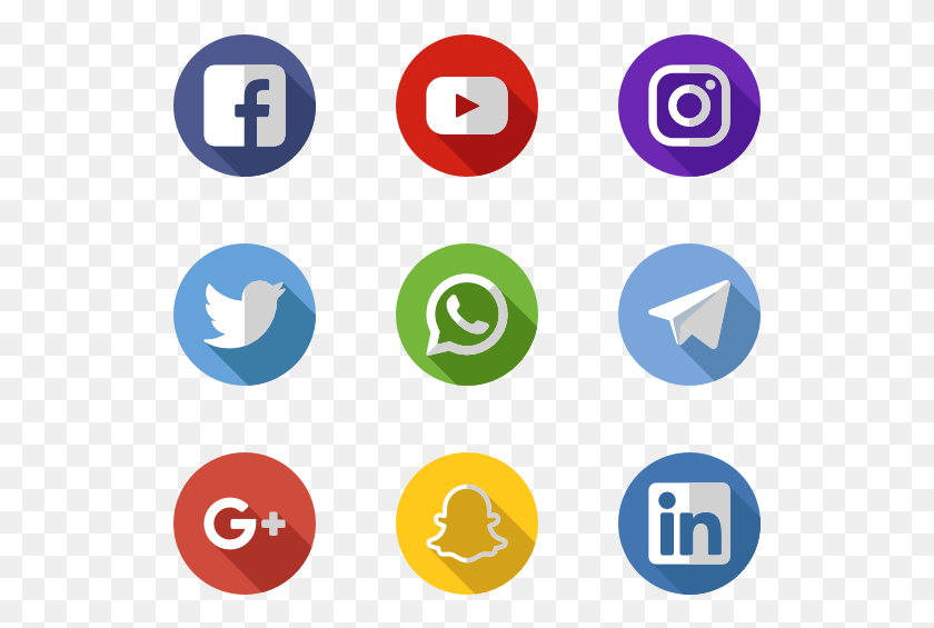 529x505 Social Media Icons Redes Sociales Icons, Number, Symbol, Text HD PNG Download