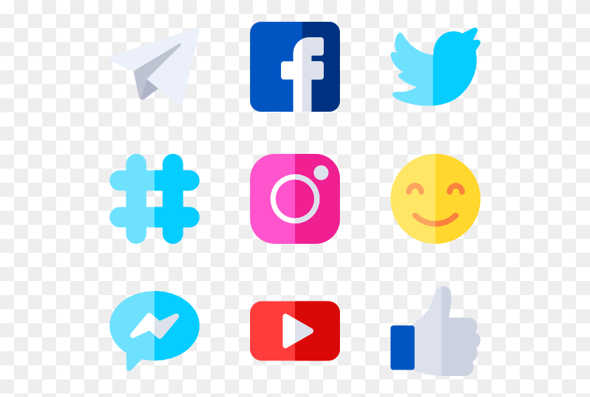 529x505 Social Media Logos 48 Free Icons Svg Eps Psd S, Text, Symbol, Number HD PNG Download