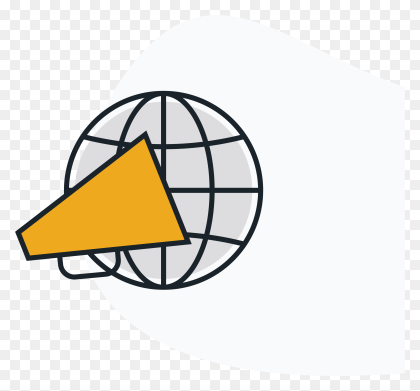 2668x2473 Social Media Marketing Icon Airplane Around Globe, Sphere, Lamp, Triangle HD PNG Download