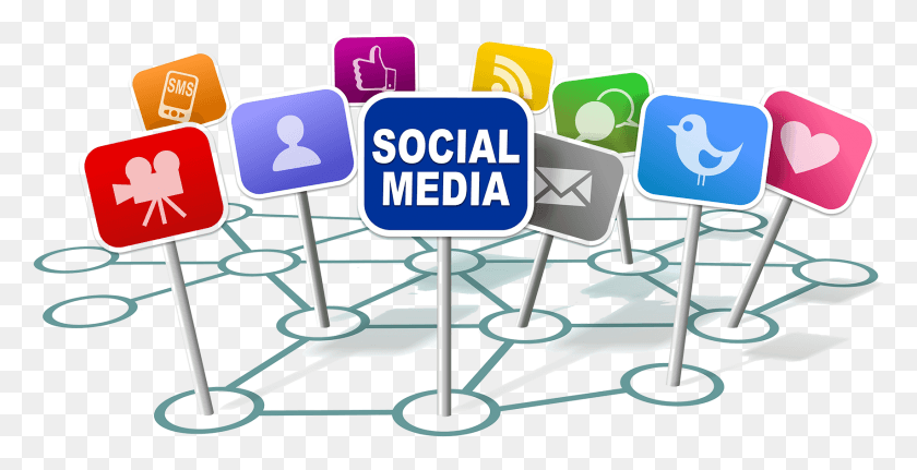 1707x813 Social Media Marketing New Media Icon, Chair, Furniture, Indoors HD PNG Download