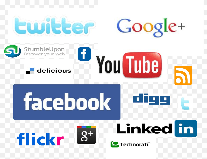 Social Network Icon Collage Collage De La Web, Scoreboard, Logo, Computer Hardware, Electronics Sticker PNG