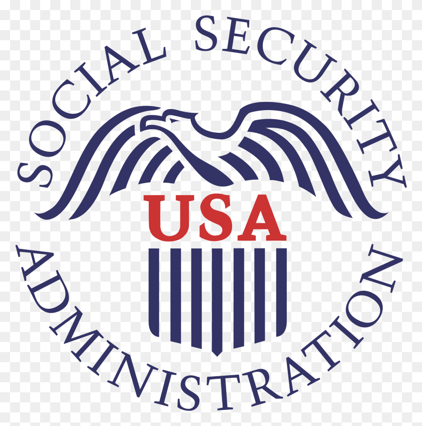 1990x2008 Social Security Administration Logo Social Security Act Symbol, Trademark, Label, Text HD PNG Download