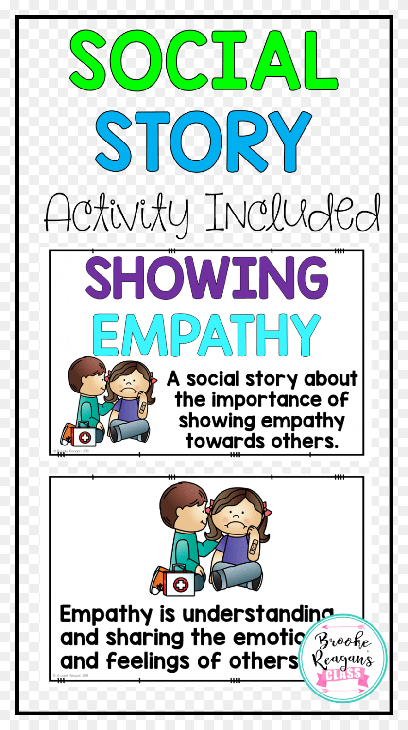 842x1556 Social Story About Showing Empathy Empathy Social Story, Comics, Book, Flyer HD PNG Download