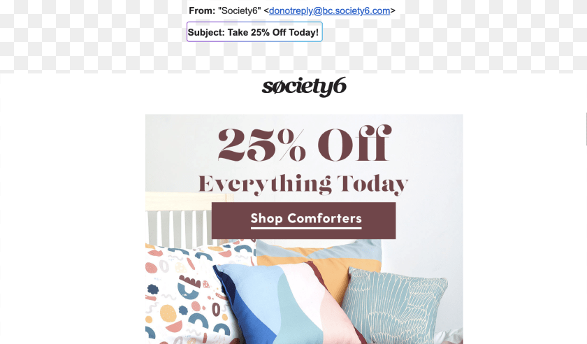 4618x2707 Society 6 Discount Email, Advertisement, Cushion, Home Decor, Poster Clipart PNG