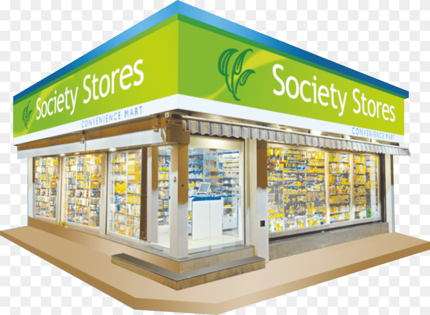 Society Stores Santacruz, Architecture, Building, Kiosk, Shop Sticker PNG