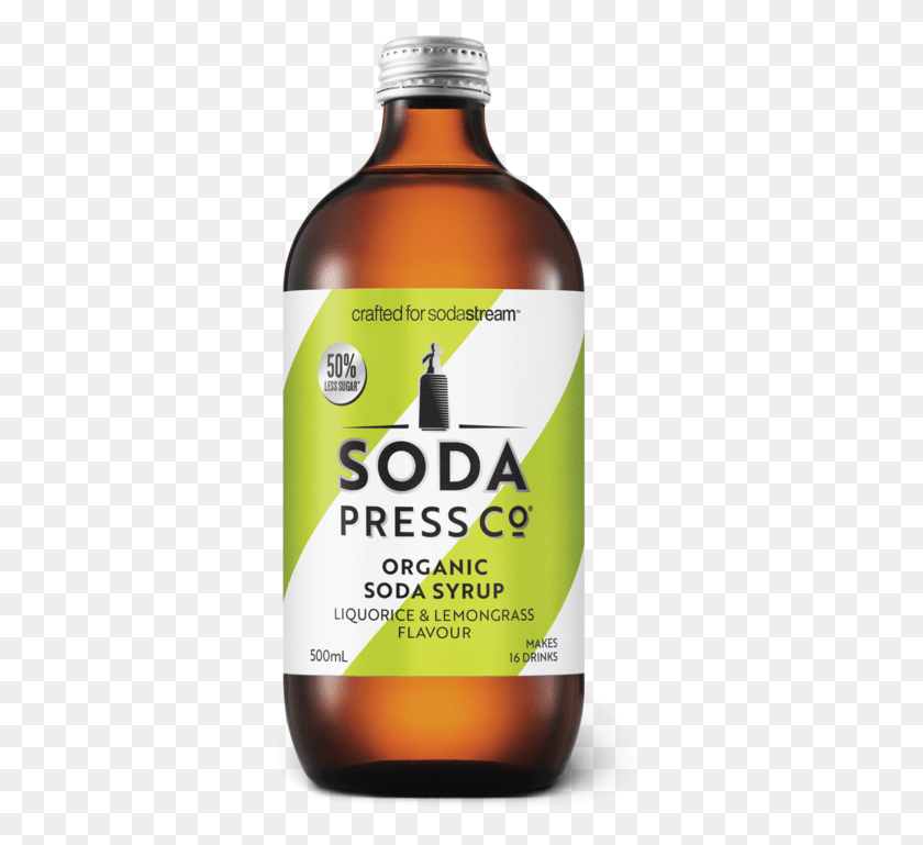 343x709 Soda Press Co, Bottle, Beer, Alcohol HD PNG Download