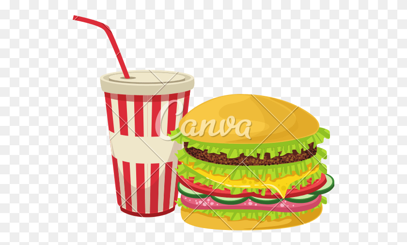 541x446 Soda Transparent Fast Food Food, Burger, Juice, Beverage HD PNG Download