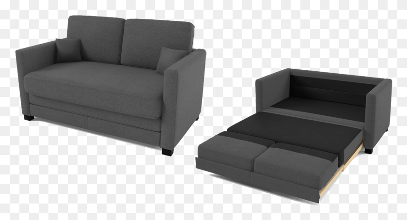 1189x601 Sofa Bed Transparent Photo Mart 2 Seats Sofa Bed, Furniture, Couch, Armchair HD PNG Download