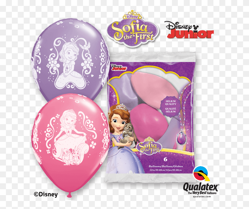 640x647 Sofia Disney Latex Balloons X 25 650x650 Princess Sophia Balloon, Doll, Toy, Sweets HD PNG Download