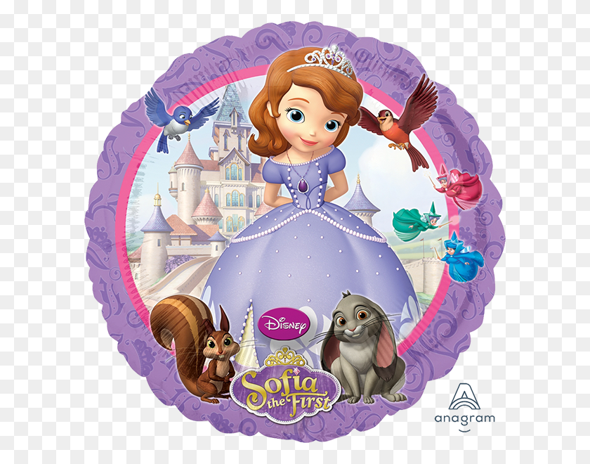 600x600 Sofia The First Balloon Sofia The First Round, Doll, Toy HD PNG Download