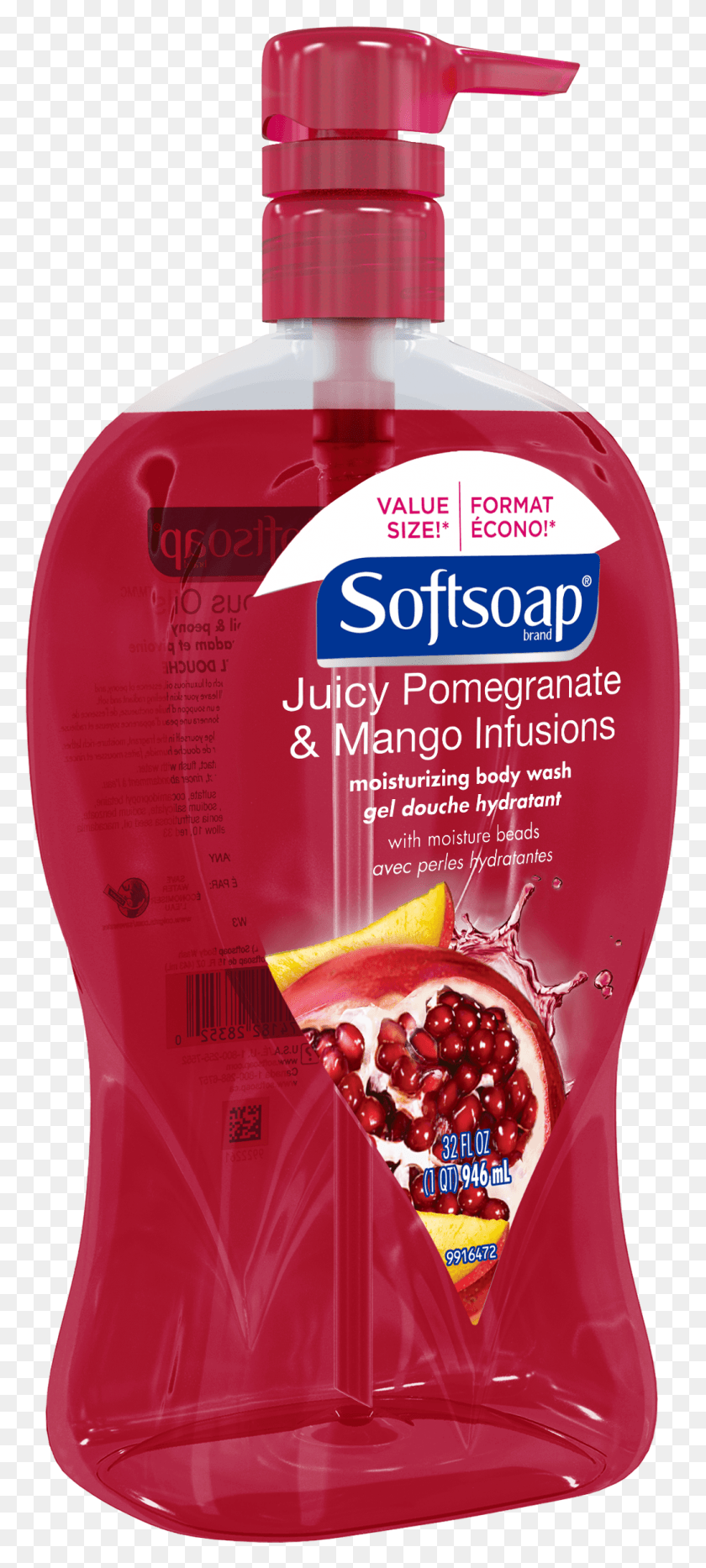 1038x2404 Softsoap Moisturizing Body Wash Pomegranate And Mango Softsoap, Plant, Food, Fruit HD PNG Download