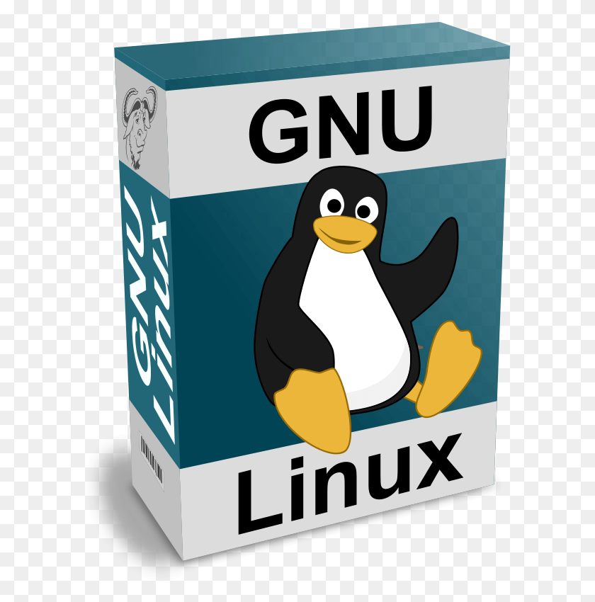 602x790 Software Carton Box With Gnu Software Gnu, Bird, Animal, Poster HD PNG Download