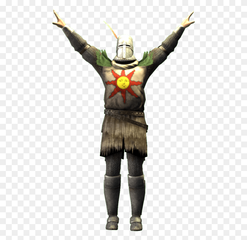 489x754 Solaire Praise The Sun, Person, Human, Bronze HD PNG Download