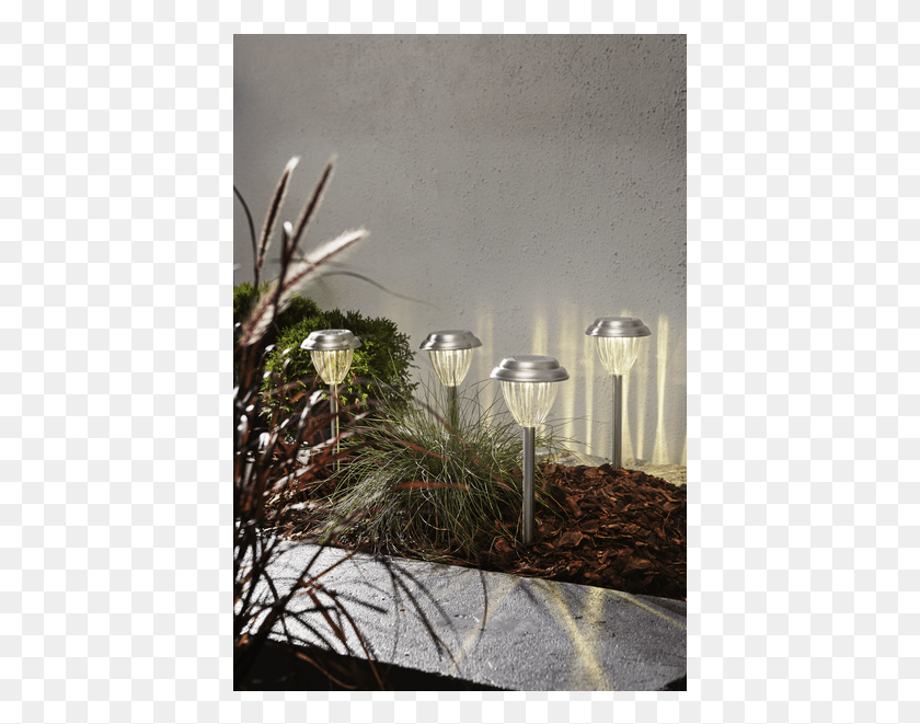 415x601 Solar Bollard 4 Pack Palma Landscape Lighting, Glass, Goblet, Bird Feeder HD PNG Download