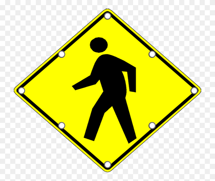 739x647 Solar Led Pedestrian Crossing Sign, Symbol, Person, Human HD PNG Download