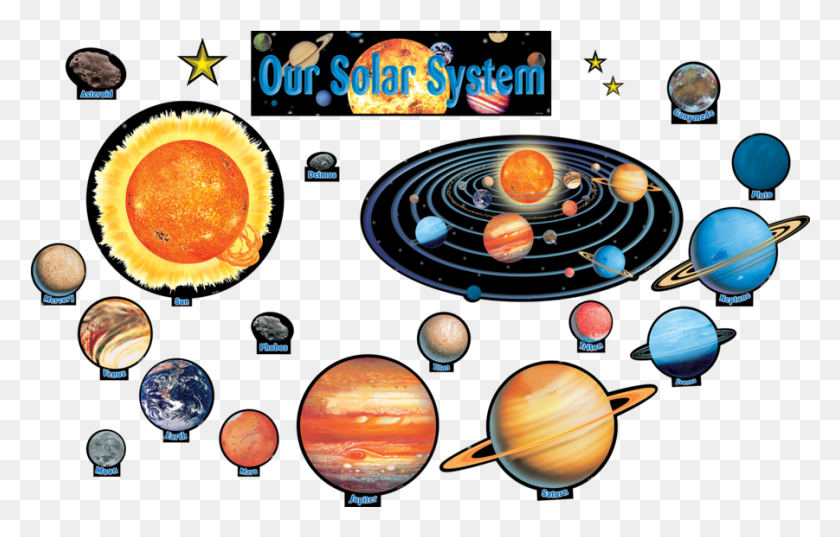 901x552 Solar System Bulletin Board Display Set Alternate Image Illustration, Astronomy, Outer Space, Universe HD PNG Download