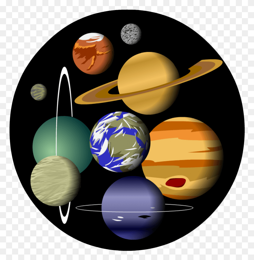 782x801 Solar System Solar System Games, Outer Space, Astronomy, Space HD PNG Download