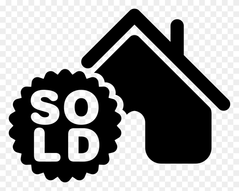 982x772 Sold House Comments Transparent Home Button Icon, Stencil, Key HD PNG Download
