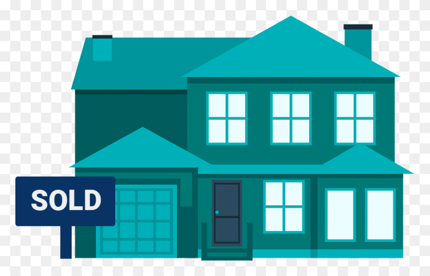 844x519 Sold House Sold House Transparent, Housing, Building, Neighborhood HD PNG Download