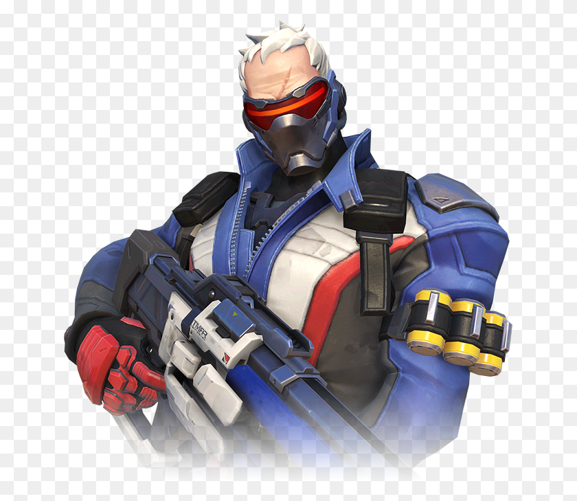 653x669 Soldier 76, Person, Human, Overwatch HD PNG Download