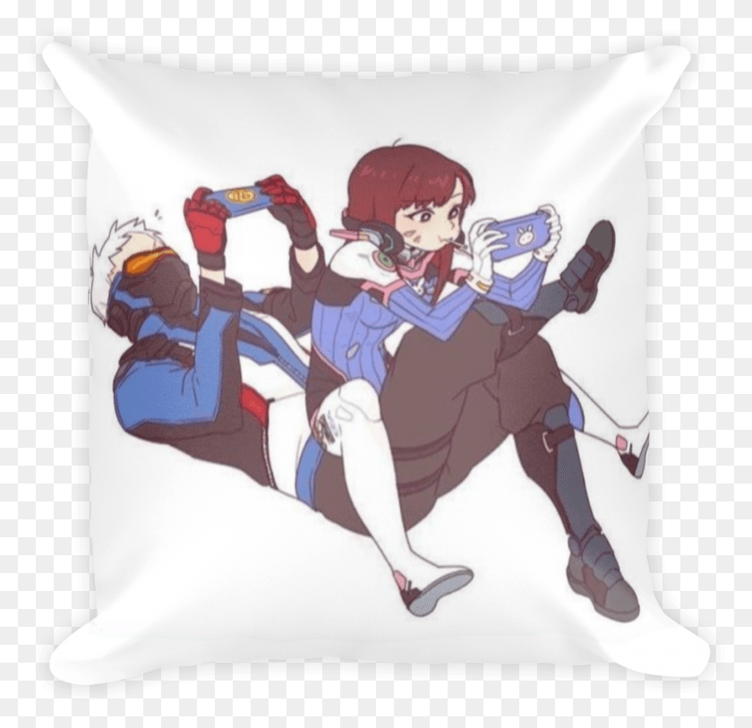 913x882 Soldier 76 And D Overwatch Soldier 76 X Dva, Pillow, Cushion, Person HD PNG Download